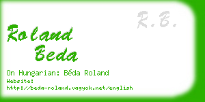 roland beda business card