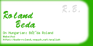 roland beda business card